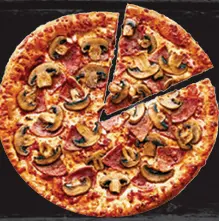 Pizza-Jambon Mushroom