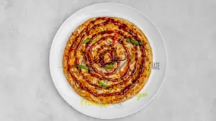 Pizza barbecue chicken